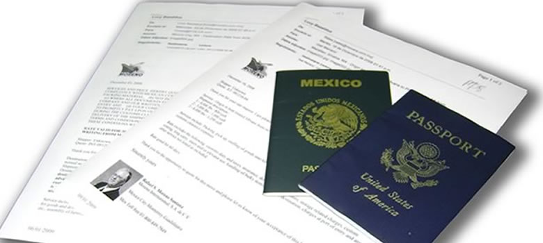 international moving to mexico city, documentation
